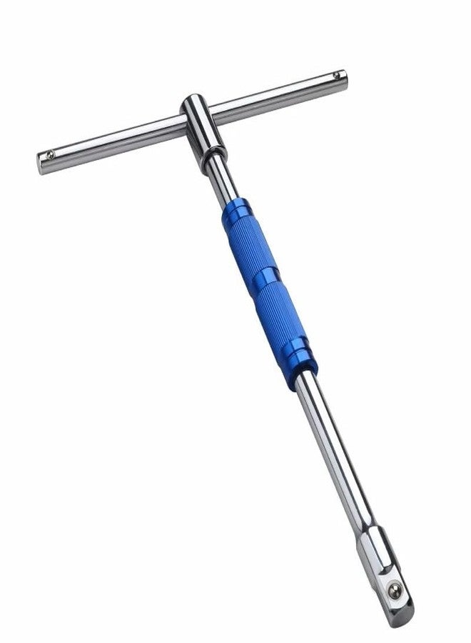 Inditrust مفتاح ربط من نوع T قابل للدوران 360 درجة من إنديترست، مقاس 1/2 بوصة (12.5 مم)، مزود بذراع ربط قابل للفصل على شكل حرف T لأدوات ربط سداسية/زاوية اثني عشرية - Image 1